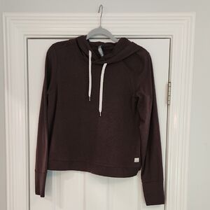 Vuori Brown Long Sleeve Boxy Hoodie